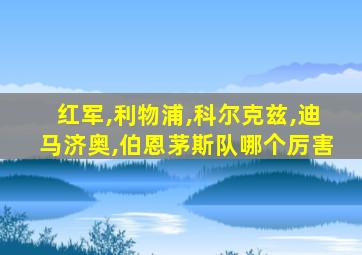红军,利物浦,科尔克兹,迪马济奥,伯恩茅斯队哪个厉害