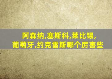 阿森纳,塞斯科,莱比锡,葡萄牙,约克雷斯哪个厉害些