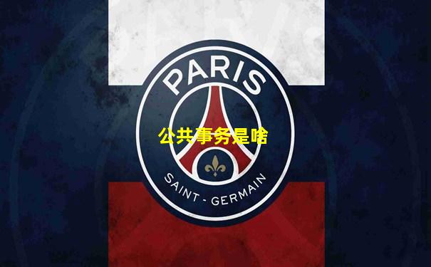 公共事务是啥